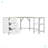 Techni Mobili L-Shape Home Office Two-Tone Desk With Storage-102062719