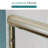 60" X 72" Double Sliding Doors with Double-handle towel rack and 1/4" Tempered Glass, Gold-120019268