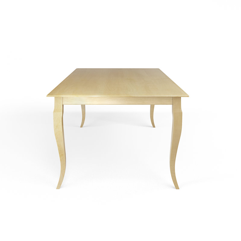 Table de salle à manger en bois massif, L 36 po x L 72 po, Naturel