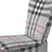 Grey Checked Tartan - Upholstered Patterned Accent Side Chair