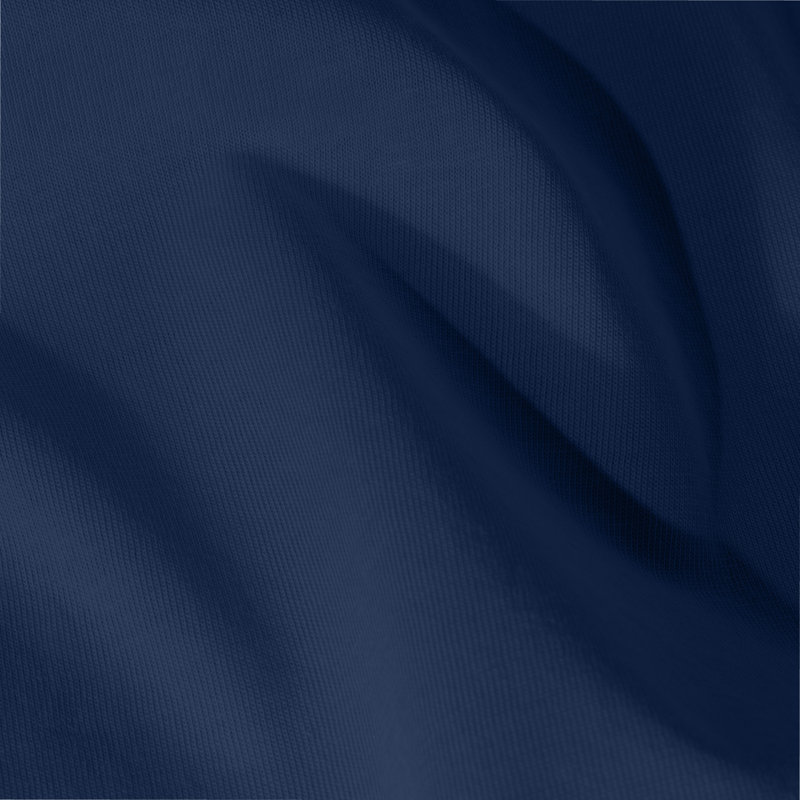 Organic 100% Cotton Jersey Knit Fitted Sheet, Queen Fitted Sheet, Dark Blue