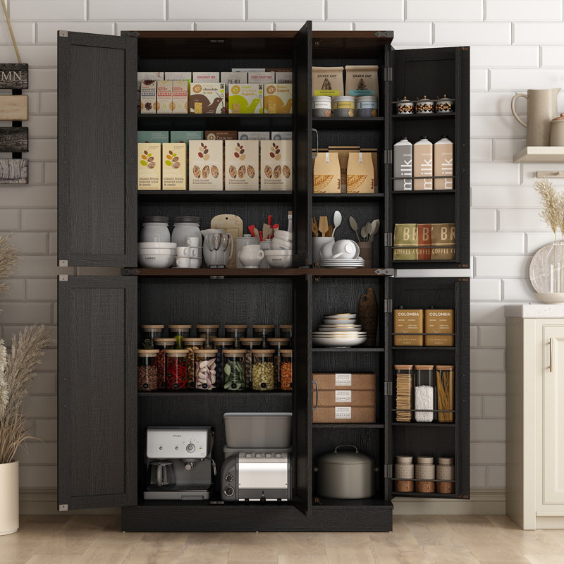 Garde-manger 71,03 po Janin, Noir / brun