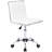 Kaycee Faux Leather Mid Back Swivel Computer Task Desk Chair-61007903