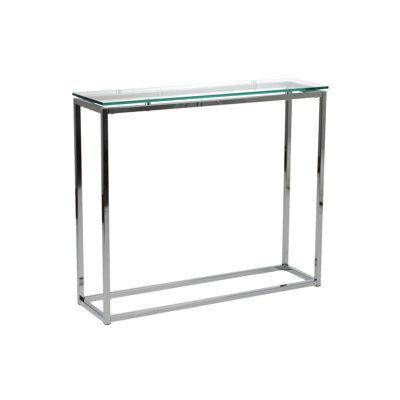 Shreya Glass Top Console Table
