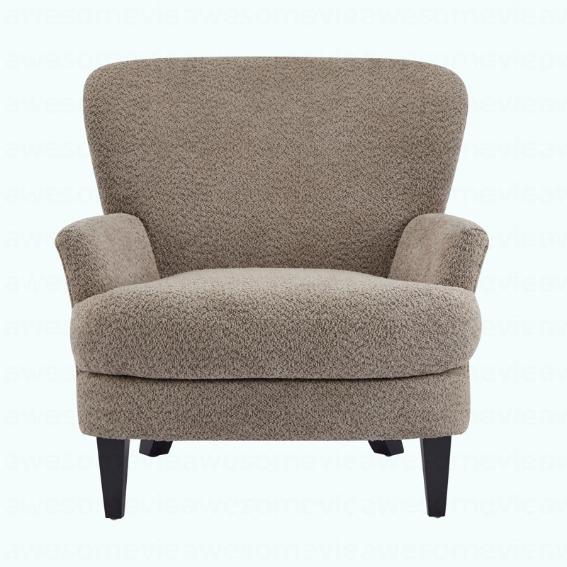 Fauteuil club moderne rembourré Boucle