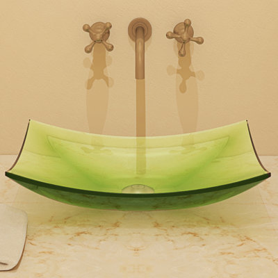 DECOLAV Incandescence 16.5'' Plastic Rectangular Bathroom Sink