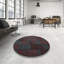 Tapis brun/bleu zone contemporaine-772346789