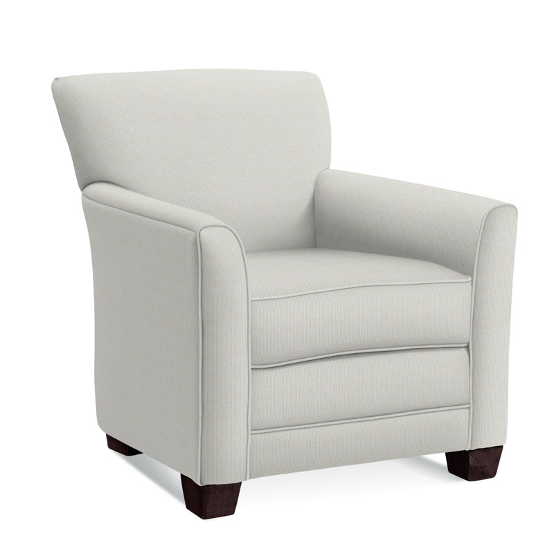 Fauteuil Buckley, Finition java, Rayures bleues / beiges 0209-61