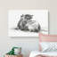 Rear of a Cow by Jean Bernard - Wrapped Canvas Drawing Pint - Wrapped Canvas-55322512