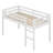 Wooden Loft Bed With Ladder-2106610049