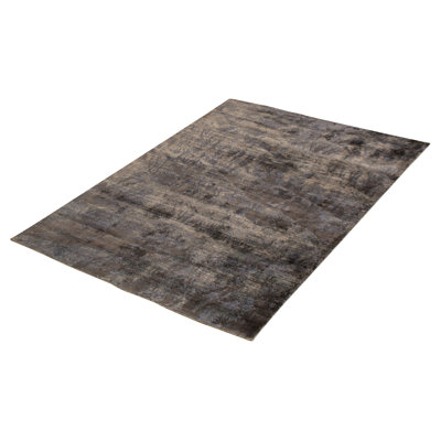 Momsen One-of-a-Kind 4'10" X 7'3" 2010s Viscose Area Rug in Grey