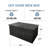 215 Gallon Large Capacity Deck Box, Outdoor Metal Storage Box,  With Lockable Lid & Waterproof Roof For Garden Tools, Pool & Patio Furniture