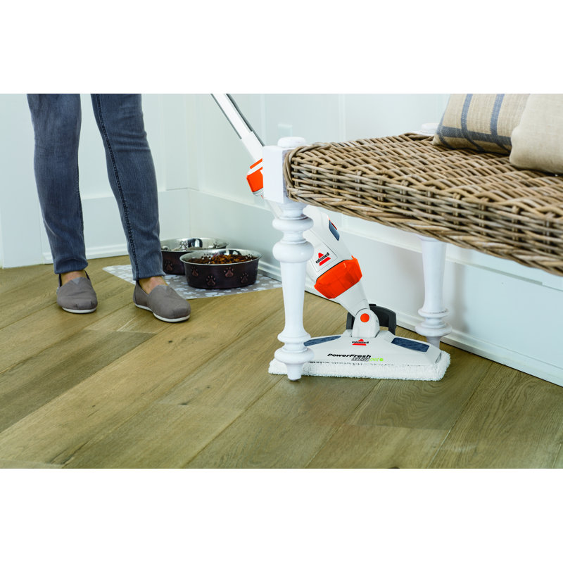 BISSELL PowerFresh Lift-Off Pet Steam Mop, Steamer, Tile, Bathroom, Hard Wood Floor Cleaner, 1544A, Orange