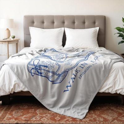 Couverture bleue de style occidental Christian, cadeaux de cow-boy pour les femmes, Walk in Love
