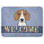Tapis pour salle de bain en mousse à mémoire beagle welcome