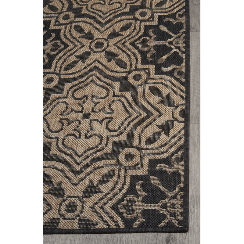 Geometric Indoor / Outdoor Rug, Rectangle 3'11" x 5'6"