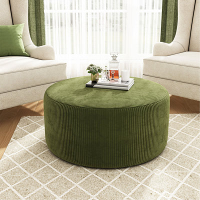 Repose-pieds rond moderne et confortable (SEULEMENT OTTOMAN)
