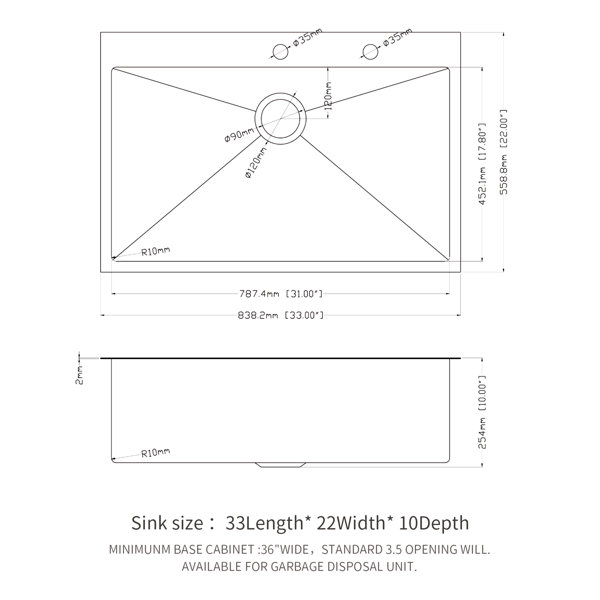 Dimensions du produit