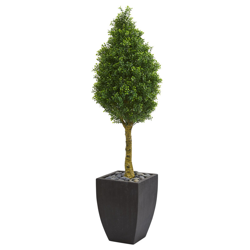 Arbre de buis artificiel 60" en pot de fleurs