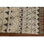 Tapis marocain à chevrons noué à la main 5 x 8 po