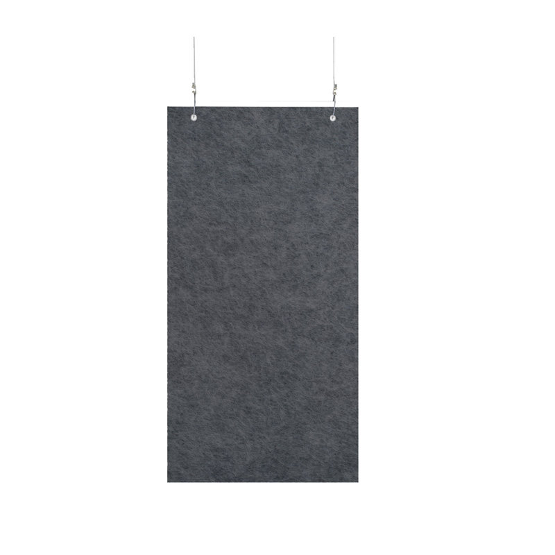 Baffles suspendus Soundsorb, Gris foncé, 24"H x 12"L