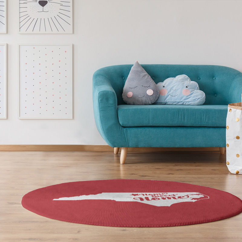 Chenille Indoor Rug, Round 5'
