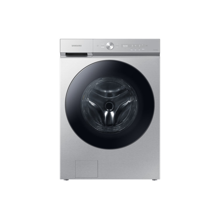 Samsung 5.0 Cu. ft. Extra Large Capacity Smart Front Load Washer with Super Speed Wash and Steam in Brushed Black
