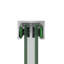 44 - 48 "x 76" porte de douche coulissante double pour salle de bain, verre trempé transparent de 6 mm de 1/4 po, cadre en aluminium et rouille, configuration réversible-125665496