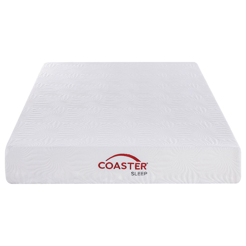 Matelas très grand en mousse à mémoire de forme Stayka, blanc, 10 po, Très grand californien, 10"