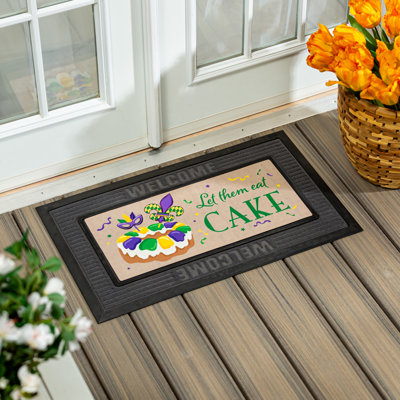 Mardi Gras Let Them Eat Cake Sassafras Switch Mat