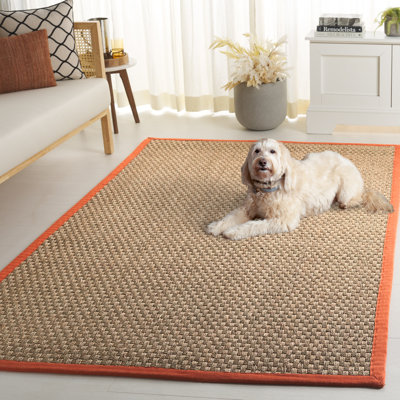 Tapis de couleur unie en fibres naturelles Morrisville