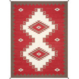 Canvello Tuscany Reversible Wool Ivory Area Rug- 9'1'' X 12' 2''
