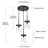 3-Light 5.1" Wide Semi Flush Mount Ceiling Light With Water Glass-1324760123
