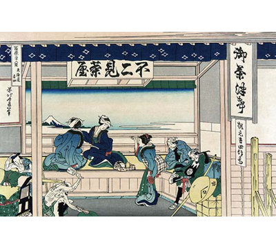 «Yoshida at Tokaido» par Katsushika Hokusai, impression