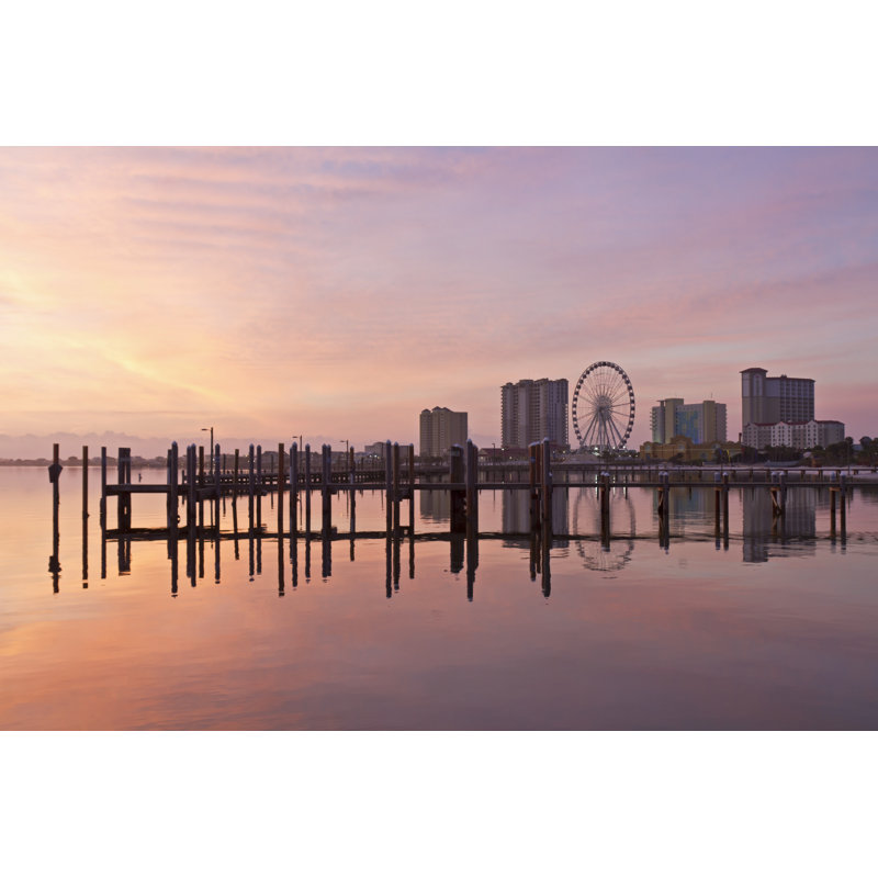 Harbour Reflections On Santa Rosa Sound by Lightphoto - Wrapped Canvas Print, 30cm H x 46cm W