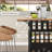 47.2"W Wooden Kitchen Island with 2 Drawers & Lockable Casters-850850054
