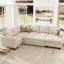 Canapé-lit modulaire en L avec repose-pieds Shavera-1443747864