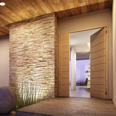 Handmade Rustic Abstract Wall Decor on Solid Wood
