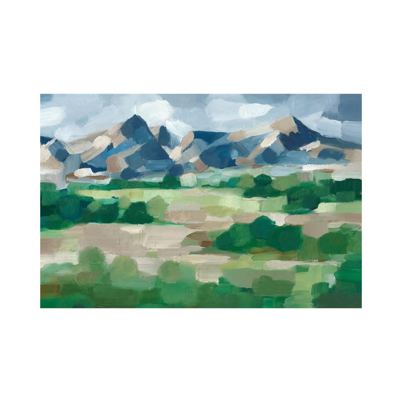 Blue Ridge Valley II by Ethan Harper - Wrapped Canvas Painting, 20.32 cm H x 30.48 cm W