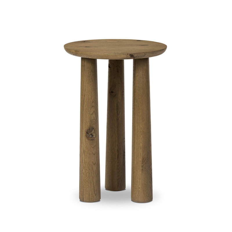 Cooper Solid Wood End Table, Light Brown