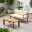 Causeuse et table basse Genser