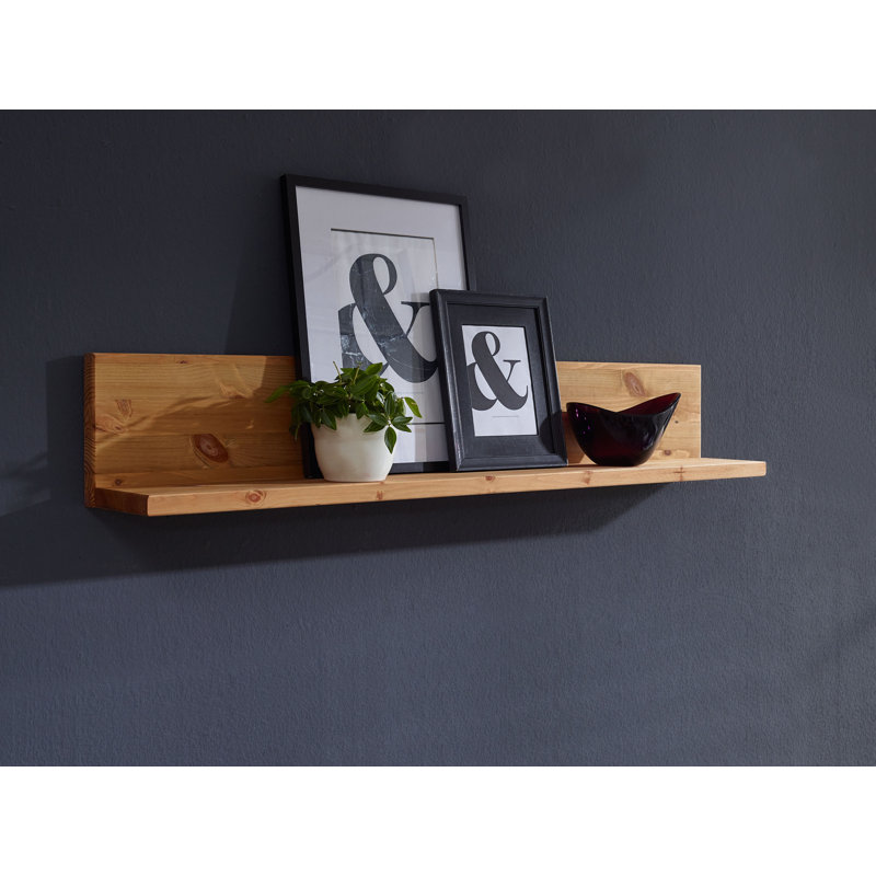 Mcsweeney Solid Wood Floating Shelf, 19cm H x 111cm W x 17cm D, Brown