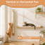 Cat Wall Scratcher, 67" Tall Kitten Scratching Post, DIY Cat Tree, Natural Sisal & Jute, Wall-Mounted Scratcher, Space-Saving