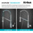 KRAUS Bolden 2-in-1 Commercial Style Pull Down Kitchen Faucet with Integrated Water Filter Tap for Reverse Osmosis or Water Filtration System in Matte Black / Spot-Free Black Stainless Steel-129519820