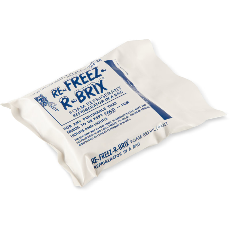Sac de glace en plastique 9 pi x 6,5 po x 5,5 po, blanc