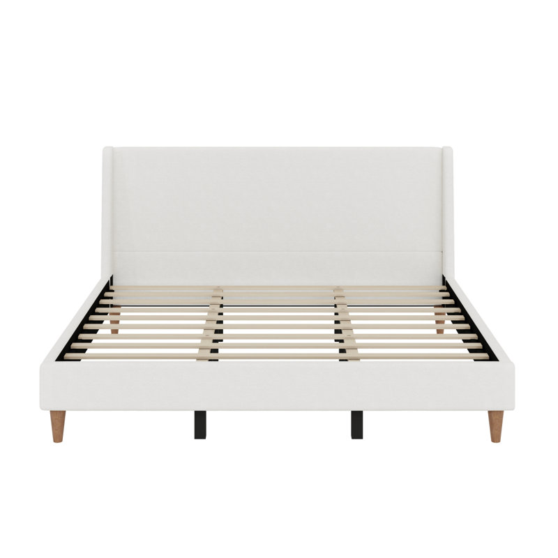 Lit plateforme tapissier Modern Ivory