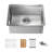 24 Inch Premium Handcrafted 316 Marine-Grade Stainless Steel Kitchen Sink