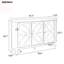 Large desserte de 47,32 po Johntell