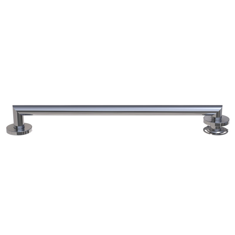 Architectural Designer Grab Bar, 3.5" H x 24" W x 1.25" D, Polished Chrome