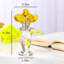 Bouquet de roses en cristal fait à la main avec vase décoratif, décoration florale de table pour la décoration intérieure-131401895